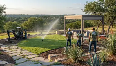 Landscaping service in San Antonio, TX for residential and commercial outdoor maintenance