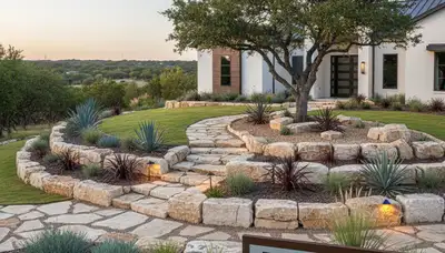 Landscaping crew providing lawn care and outdoor services in San Antonio, TX