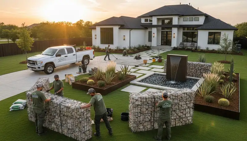 San Antonio, TX landscaping service for residential and commercial yard maintenance