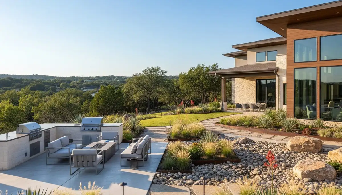 Landscaping crew serving San Antonio, TX with professional yard and lawn care services