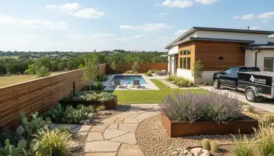Landscaping service in San Antonio, TX for professional yard design and maintenance