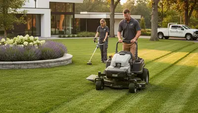 Professional lawn mowing service in San Antonio, TX by Chop Chop Landscaping